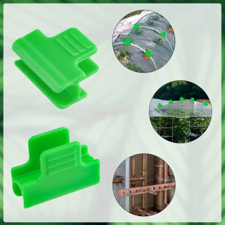 40Stück Gewächshaus Klammern Garten Klammern Film Row Cover Clips Frame Shading Net Rod Clip für Saison Pflanze Erweiterung Unterstützung (11 mm) – Bild 7
