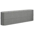 vidaXL Hochbeet, Wetterfestes Hochbeet für Garten Balkon Terrasse, Kräuterhochbeet zum Selber Bauen, Pflanzkasten aus Metall, Pulverbeschichteter Stahl Grün - Thumbnail 8
