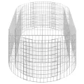 vidaXL Gabionen Hochbeet Steinkorb Pflanzkorb Gabionenkorb Pflanzkasten Pflanzkübel Pflanzbeet Garten Verzinktes Eisen 200x100x50 cm - Thumbnail 6