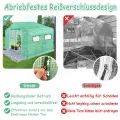 YRHome Gartengewächshäuser Gewächshaus Tomatenhaus Foliengewächshaus Folientunnel Treibhaus Folienzelt Frühbeet Gemüse Pflanzenhaus Gartenhaus mit Fenster für Garten Pflanze Grün 3x2x2m 6m² - Thumbnail 4
