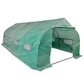 INLIFE Polytunnel Gewächshaus Begehbar & Mobil Stahlrahmen 18 m² - Thumbnail 3