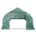 INLIFE Polytunnel Gewächshaus Begehbar & Mobil Stahlrahmen 18 m² - Thumbnail 4