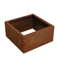 ESTEXO Beeteinfassung Beetumrandung Edelrost Hochbeet Rost Cortenstahl Umrandung Rahmen Pflanzbeet Pflanzkasten Blumenkasten (100x100x25 cm) - Thumbnail 10