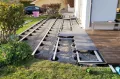 Gartenwelt Riegelsberger Premium Aluminium Montagesystem-Set für Keramik-, Stein-, Betonplatten Komplett-Set Made in Germany Plattenformat 60x60 cm Terrassenfläche 6x6 m | 36 m² Aufbauhöhe 89-119 mm - Thumbnail 3
