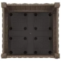 vidaXL Hochbeet Pflanzkasten Pflanzbeet Gemüsebeet Blumenbeet Blumenkasten Frühbeet Gartenbeet Blumenkübel Pflanzkübel 40x40x71cm Polypropylen - Thumbnail 6