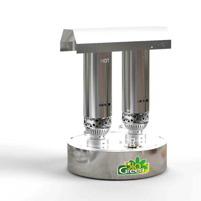 Bio Green Paraffin-Gewächshaus-Heizung WARMAX Power 5 aus Edelstahl | max. 600 Watt | für Gewächshäuser bis 5 m² | max. 3,5 Tage Brenndauer/Füllung – Bild 1