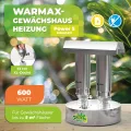 Bio Green Paraffin-Gewächshaus-Heizung WARMAX Power 5 aus Edelstahl | max. 600 Watt | für Gewächshäuser bis 5 m² | max. 3,5 Tage Brenndauer/Füllung - Thumbnail 3