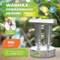 Bio Green Paraffin-Gewächshaus-Heizung WARMAX Power 5 aus Edelstahl | max. 600 Watt | für Gewächshäuser bis 5 m² | max. 3,5 Tage Brenndauer/Füllung - Thumbnail 9