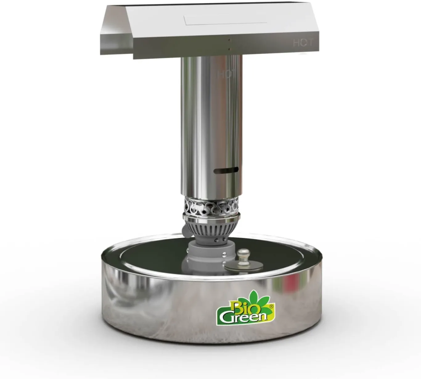 Bio Green Paraffin-Gewächshaus-Heizung WARMAX Power 5 aus Edelstahl | max. 300 Watt | für Gewächshäuser bis 4 m² | max. 7 Tage Brenndauer/Füllung - Bild 1