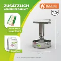 Bio Green Paraffin-Gewächshaus-Heizung WARMAX Power 5 aus Edelstahl | max. 300 Watt | für Gewächshäuser bis 4 m² | max. 7 Tage Brenndauer/Füllung - Thumbnail 2