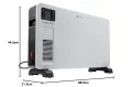 Heidenfeld Konvektor Heizung elektrisch EK100 | ???? ???????????????????? ???????????????????????????????? - 2300 Watt - Fernbedienung - Heizkörper - Elektroheizung - Standheizung - Wandheizung - Wandkonvektor - Bis ???????? m² - Thumbnail 10