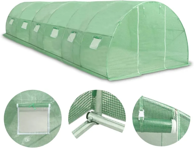 Yumeng Gewächshaus, Wintergarten Bausatz, Tomatenhaus, Treibhaus, Garten, Greenhouse, Gartengewächshäuser, Anlehngewächshaus, 27 m² 900×300×200 cm – Bild 2