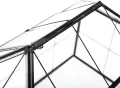 Homtone 23 cm Großer Geometrischer Terrarium-Pflanzgefäß, Hausform, Schwarz, Handgefertigte Glasbox, Vintage-Tischplatte, Miniatur-Blumentopf für Sukkulenten, Kakteen (Schwarz) - Thumbnail 10