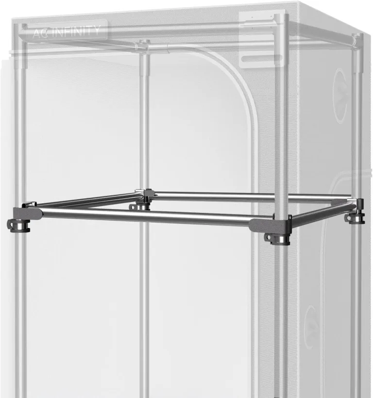 AC Infinity Schwerlast-Grow-Zelt-Montagestangen 150x150 cm, High Airflow CFM Kit Verhindert Einziehen der Wände, Trellis- und Zusatzbeleuchtungs-Montage für alle 150x150 cm Indoor-Grow-Zelte – Bild 7