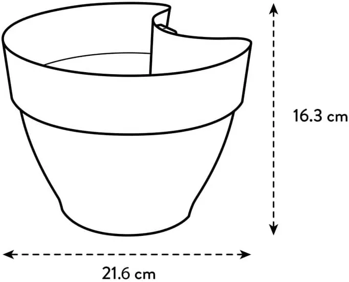 elho Vibia Campana Fallrohrpflanzgefäss 40 - Blumentopf für Regenrohr - vertikaler Garten - 100% recyceltem Plastik - Ø 21.6 x H 16.3 cm - Grün/Pistazien Grün – Bild 7