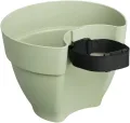 elho Vibia Campana Fallrohrpflanzgefäss 40 - Blumentopf für Regenrohr - vertikaler Garten - 100% recyceltem Plastik - Ø 21.6 x H 16.3 cm - Grün/Pistazien Grün - Thumbnail 6