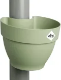 elho Vibia Campana Fallrohrpflanzgefäss 40 - Blumentopf für Regenrohr - vertikaler Garten - 100% recyceltem Plastik - Ø 21.6 x H 16.3 cm - Grün/Pistazien Grün - Thumbnail 1