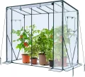 Ohuhu Gewächshaus Foliengewächshaus überwinterungszelt für Pflanzen, Begehbarer Gewächshaus Klein mit PE-Abdeckung Stabil 200x77x170 cm Winterfest Tomatenhaus für Optimales Pflanzenwachstum - Thumbnail 8