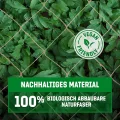 GardenGloss Jute Ranknetz Nachhaltig 100% Biologisch Abbaubar - Mit grosser Maschenweite für Gurken, Tomaten und Anderen Gemüsepflanzen - Rankhilfen für Kletterpflanzen - Thumbnail 4