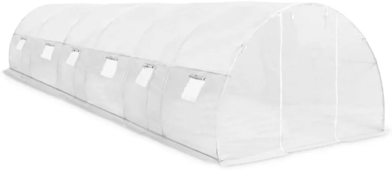 Gewächshaus 27 m² 9x3x2 m GewäChshaus Klein Frostschutz Pflanzen Winterschutz FrostwäChter GewäChshaus Winterfest GeräTehaus Tomaten GewäChshaus mit 12 Seitenfenstern und 1 Tür – Bild 4