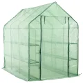 3-stufiges Mini-Gewächshaus 69x49x125 cm GewäChshaus Klein Frostschutz Pflanzen Winterschutz FrostwäChter GewäChshaus Winterfest GeräTehaus Tomaten GewäChshaus Winterschutzzelt 3 Regalen - Thumbnail 10