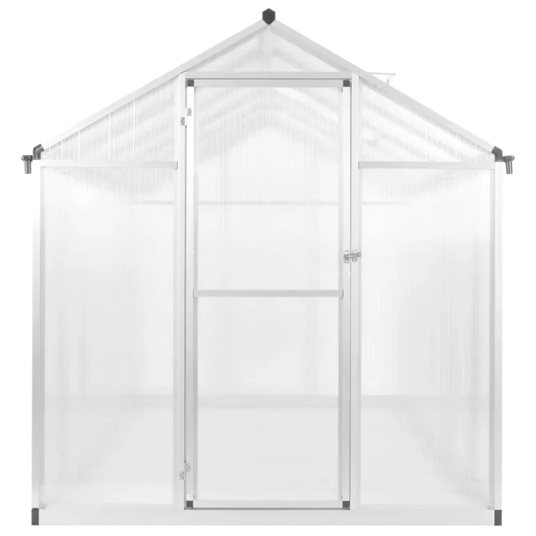 Gewächshaus Aluminium 362x190x195 cm 13,41 m³ GewäChshaus Klein Frostschutz Pflanzen Winterschutz FrostwäChter GewäChshaus Winterfest GeräTehaus Tomatenhaus Nicht Fundamentrahmen – Bild 3
