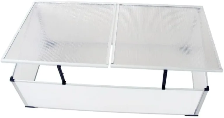 110x41x55 cm GewäChshaus Klein Frühbeet ohne Boden mit 2 Deckeln Frostschutz Pflanzen Winterschutz FrostwäChter GewäChshaus Tomaten GewäChshaus Winterfest GeräTehaus Balkone,Terrassen – Bild 6