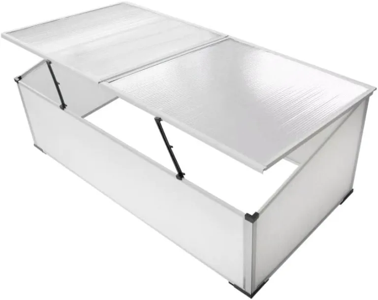 110x41x55 cm GewäChshaus Klein Frühbeet ohne Boden mit 2 Deckeln Frostschutz Pflanzen Winterschutz FrostwäChter GewäChshaus Tomaten GewäChshaus Winterfest GeräTehaus Balkone,Terrassen – Bild 3