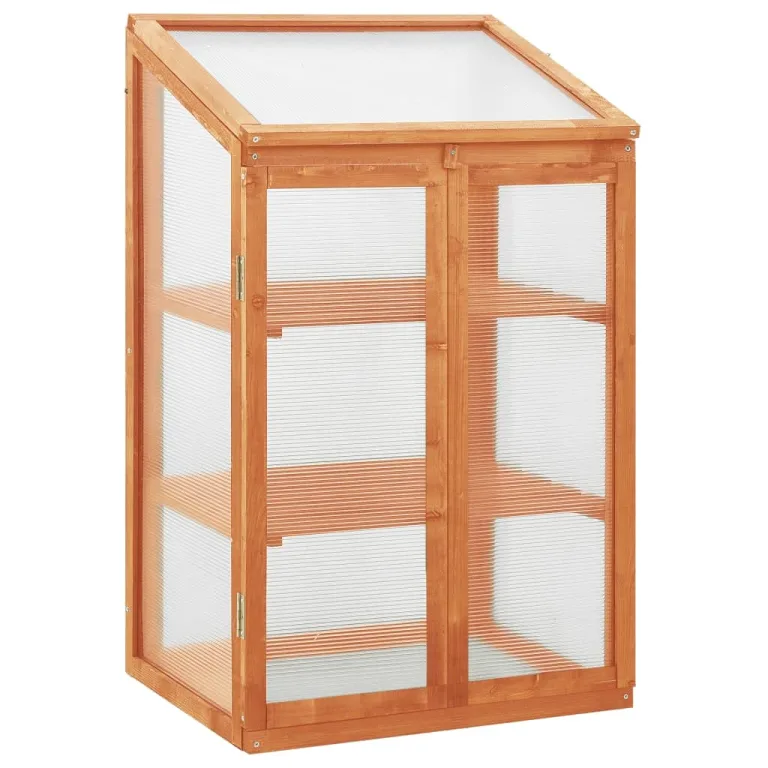 Gewächshaus Holz 180x57x62 cm GewäChshaus Klein Frostschutz Pflanzen Winterschutz FrostwäChter GewäChshaus Winterfest GeräTehaus Tomatenhaus Wasserbeständig Offene Unterseite&Klappdeckel – Bild 10