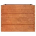 vidaXL Hochbeet, Hochbeet für Garten Balkon Terrasse, Kräuterhochbeet zum Selber Bauen, Gemüsebeet Pflanzkübel aus Metall, Grau Cortenstahl - Thumbnail 4