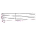 vidaXL Hochbeet, Hochbeet für Garten Balkon Terrasse, Kräuterhochbeet zum Selber Bauen, Gemüsebeet Pflanzkübel aus Metall, Grau Cortenstahl - Thumbnail 3