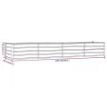 vidaXL Hochbeet, Hochbeet für Garten Balkon Terrasse, Kräuterhochbeet zum Selber Bauen, Gemüsebeet Pflanzkübel aus Metall, Grau Cortenstahl - Thumbnail 3