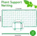 Ranknetz - Vaktop Gurkennetz mit 50 Pflanzenbinder, Rankgitter für Gurken, Pflanzennetz mit großer Maschenweite - Rankhilfe für Gurken, Tomaten, Kletterpflanzen (1.8m x 2.7m) - Thumbnail 5