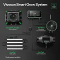VIVOSUN Smart Rohrventilator 100mm AeroZesh T4 PRO Abluftventilator 357m³/h mit GrowHub E42A+, VPD-Regler, WiFi/App-Fernsteuerung, Ventilator Growbox Rohrlüfter für Growzelte Gewächshäuser - Thumbnail 8
