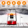 Extralink Aladdin, Tragbare Petroleumofen, Tankinhalt 4,6L, Heizleistung 2600W, Hält bis zu 18 Stunden lang warm, Petroleumheizung kann als Campingkocher verwendet werden, Zelt Heizung - Thumbnail 4