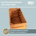 Hochbeet Dundee aus Teak-Holz | Gartenbeet XXL 180x30x120 cm (LxBxH) Blumenkasten | großes Kräuterbeet | Pflanzenbeet für den Balkon-Garten | Naturholz-Blumentreppe mit Folie | Sichtschutz - Thumbnail 4