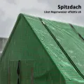 Outsunny Gewächshaus mit Fernster, PE-Gitterfolie, UV-beständige Foliengewächshaus aus Stahl, Treibhaus für Balkon, Garten 240x90x90cm, Tomatengewächshaus für Gemüse, Blumen, Pflanzen, Grün - Thumbnail 9