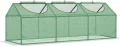 Outsunny Gewächshaus mit Fenster PE Treibhaus Tomatenhaus Frühbeet 180 x 60 x 60cm Grün - Thumbnail 1