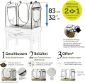 VegTrug® Gewächshausaufsatz Classic - Hochbeet Abdeckung mit Micro-Net-Funktion & PE-Folie - Frühbeet Aufsatz für Pflanzkasten - 99,5x72x90 cm - Thumbnail 7