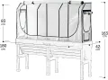 VegTrug® Gewächshausaufsatz Wall Hugger - Hochbeet Abdeckung mit Micro-Net-Funktion & PE-Folie - Frühbeet Aufsatz für Pflanzkasten - 179,5x41,5x90 cm - Thumbnail 5