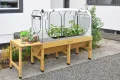 VegTrug® Gewächshausaufsatz Wall Hugger - Hochbeet Abdeckung mit Micro-Net-Funktion & PE-Folie - Frühbeet Aufsatz für Pflanzkasten - 179,5x41,5x90 cm - Thumbnail 8