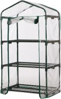 Dous Foliengewächshaus Winterfest Gartengewächshäuser Transparent PVC wasserdichte AntiUV Gewächshaus Haushaltspflanze Für Gemüse Tomaten Blumen ohne Eisenständer - Thumbnail 7