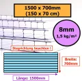 ◼️ Gewächshausplatten ◼️ 700 x 1500 mm ◼️ Doppelstegplatte ◼️ Hohlkammerplatte ◼️ Polycarbonat ◼️ 4 mm ▪️ 6mm ▪️ 8 mm ▪️ 10 mm Stärke ◼️ (4mm | 1 Stück | Wunsch-Zuschnitt) - Thumbnail 8