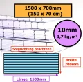 ◼️ Gewächshausplatten ◼️ 700 x 1500 mm ◼️ Doppelstegplatte ◼️ Hohlkammerplatte ◼️ Polycarbonat ◼️ 4 mm ▪️ 6mm ▪️ 8 mm ▪️ 10 mm Stärke ◼️ (4mm | 1 Stück | Wunsch-Zuschnitt) - Thumbnail 5