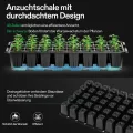 VIVOSUN Anzuchtset mit 40-Zellen-Starter-Tablett, LED-Pflanzenlicht und 25×52cm Heizmatte, Mini-Gewächshaus mit 9cm hoher Haube, Verstellbarer Belüftung und Abflusslöchern für Sämlinge - Thumbnail 8