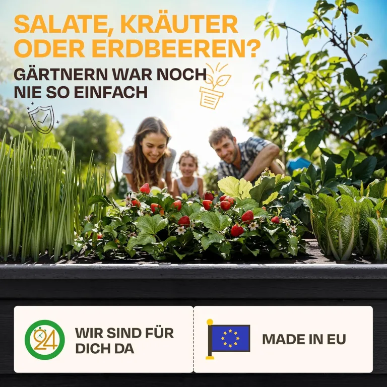 Ondis24 Garten Hochbeet Blumenkübel Victoria für Balkon, Pflanzkasten mit Gewächshaus, Volumen 50 L, Wasserspeicher, Tröpfchenbewässerung, abnehmbare Füße, Outdoor geeignet (Anthrazit) – Bild 7