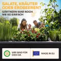 Ondis24 Garten Hochbeet Blumenkübel Victoria für Balkon, Pflanzkasten mit Gewächshaus, Volumen 50 L, Wasserspeicher, Tröpfchenbewässerung, abnehmbare Füße, Outdoor geeignet (Anthrazit) - Thumbnail 7