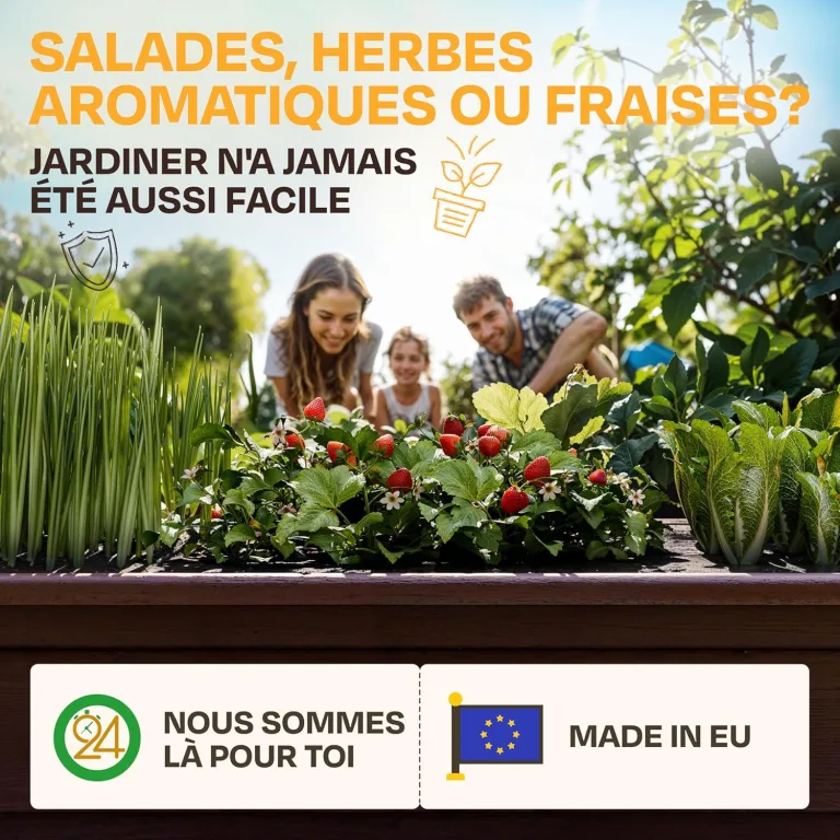 Ondis24 Garten Hochbeet Blumenkübel Victoria für Balkon, Pflanzkasten mit Gewächshaus, Volumen 50 L, Wasserspeicher, Tröpfchenbewässerung, abnehmbare Füße, Outdoor geeignet (Braun) – Bild 7