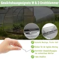 14 Stück Polycarbonat Hohlkammerstegplatten UV-beständigem Doppelstegplatte Gewächshausplatten 605x1210x4mm 10,25 m² Stegplatte Hohlkammerplatten für Gewächshaus mit 50x Klammern & 50x Z-Clips - Thumbnail 8