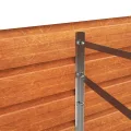 vidaXL Hochbeet, Hochbeet für Garten Balkon Terrasse, Kräuterhochbeet zum Selber Bauen, Gemüsebeet Pflanzkübel aus Metall, Grau Cortenstahl - Thumbnail 8